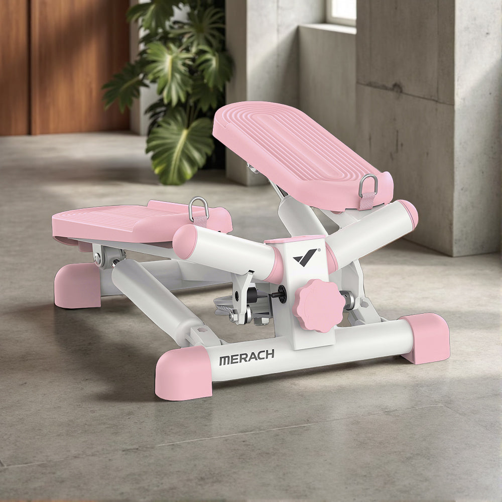 Livara Compact Mini Stepper - Cardio Workout, Twist Motion, Resistance Bands