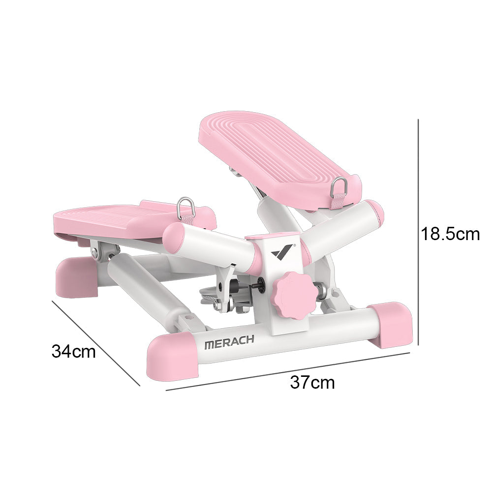 Livara Compact Mini Stepper - Cardio Workout, Twist Motion, Resistance Bands