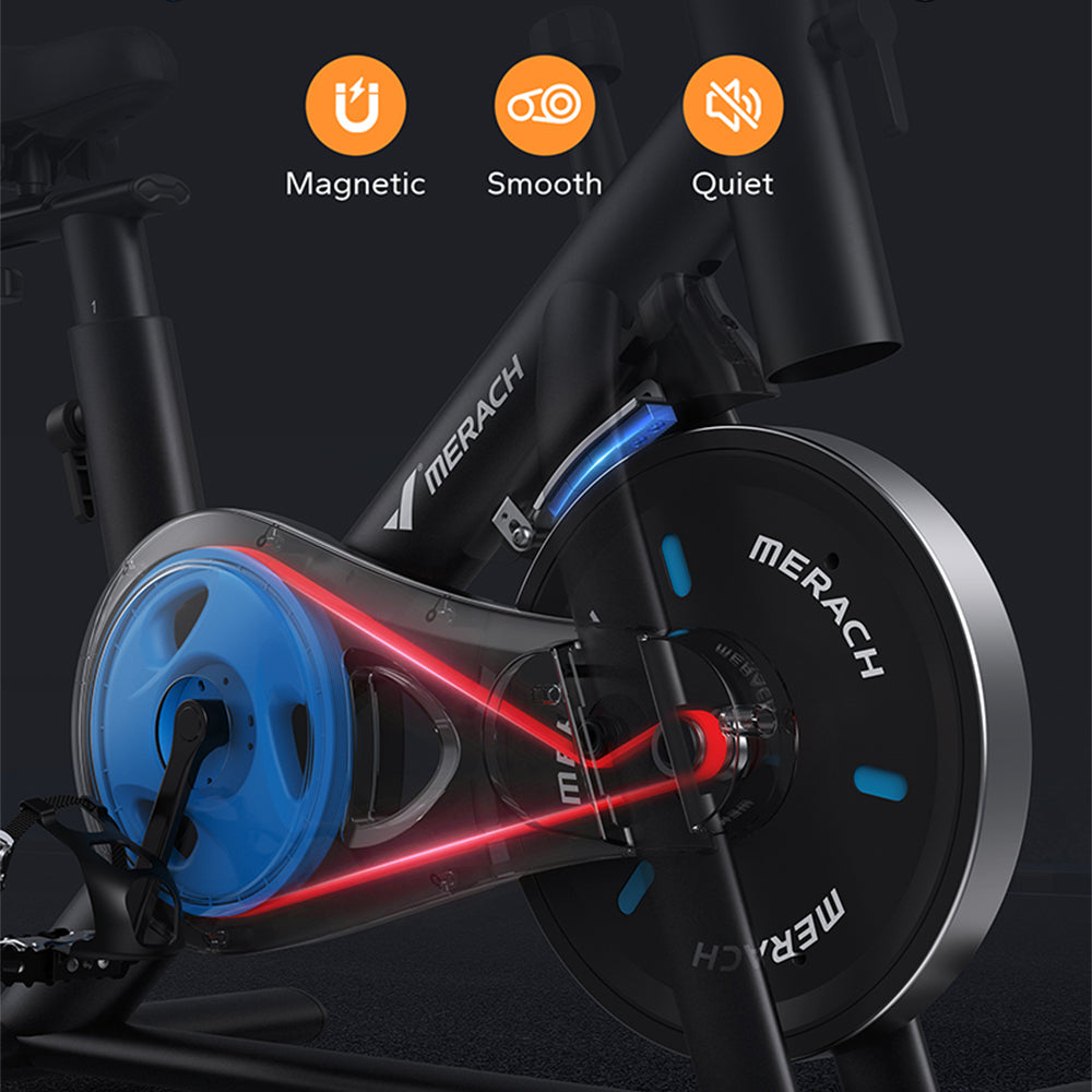 Livara Magnetic Exercise Bike - Cardio Workout, App Compatible, Steel Frame