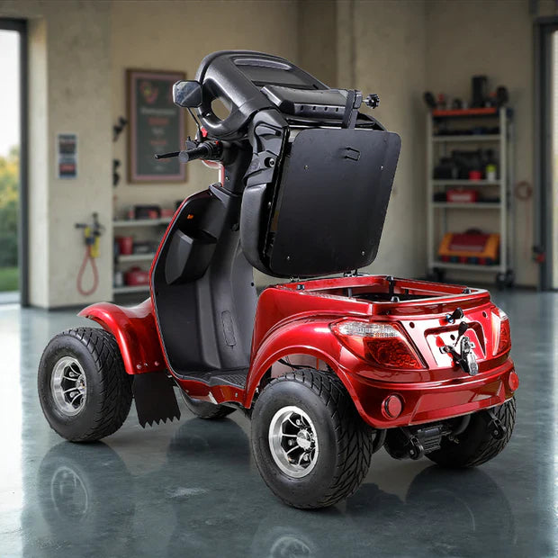 Livara AFDD Adjustable Electric Mobility Scooter - 10km/h Public-Use Limit, 1000W, 60V 20Ah