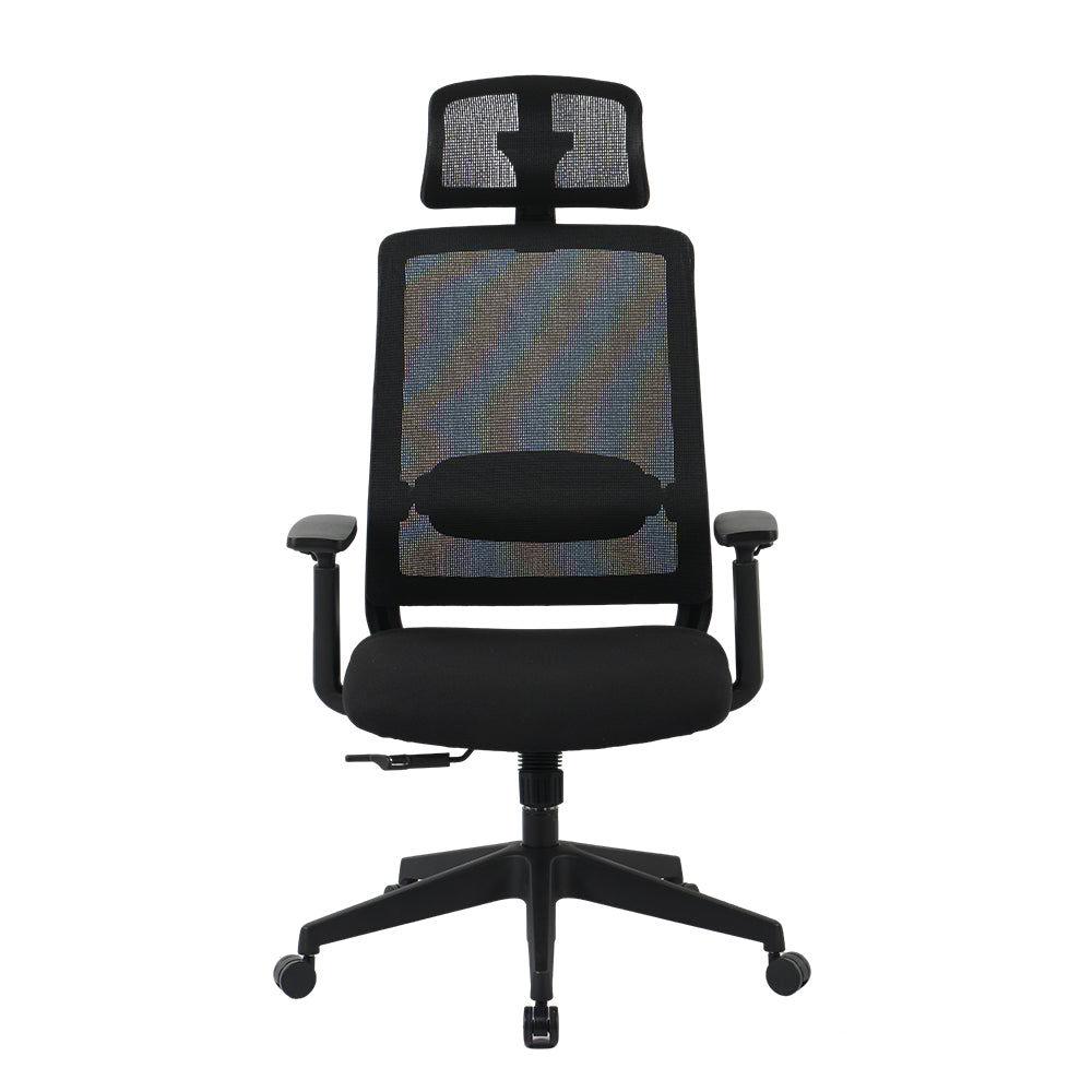 Livara Mesh Ergonomic Office Chair - Home Office, Synchronized Tilt, Adjustable Headrest