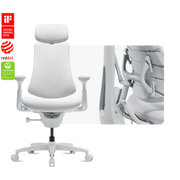 LiberNovo Omni Gen chair in Glacier