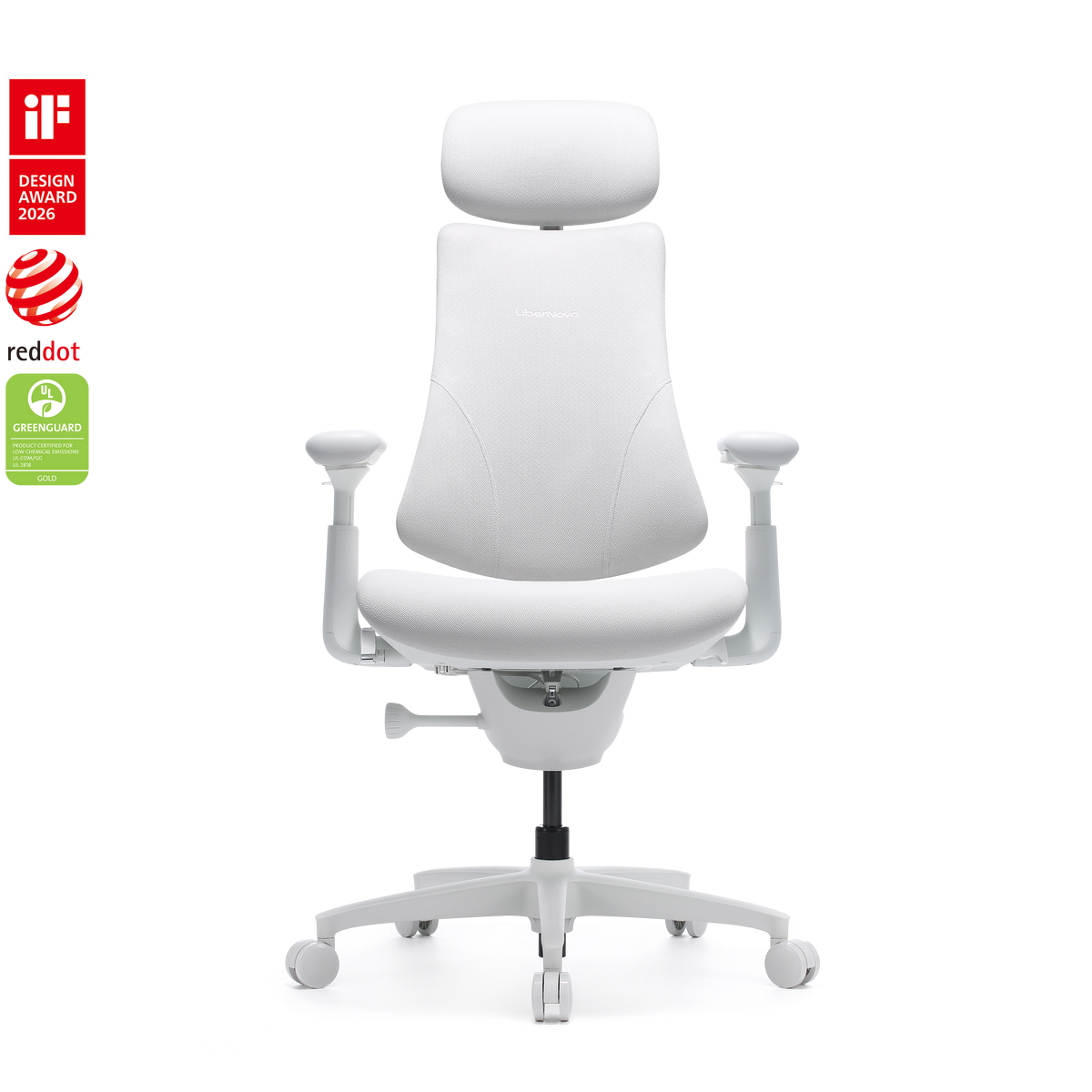 LiberNovo Omni Gen chair in Glacier, side view
