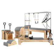 Livara Pilates Studio Combo Set - Full Studio Setup, 5-Piece Rubberwood