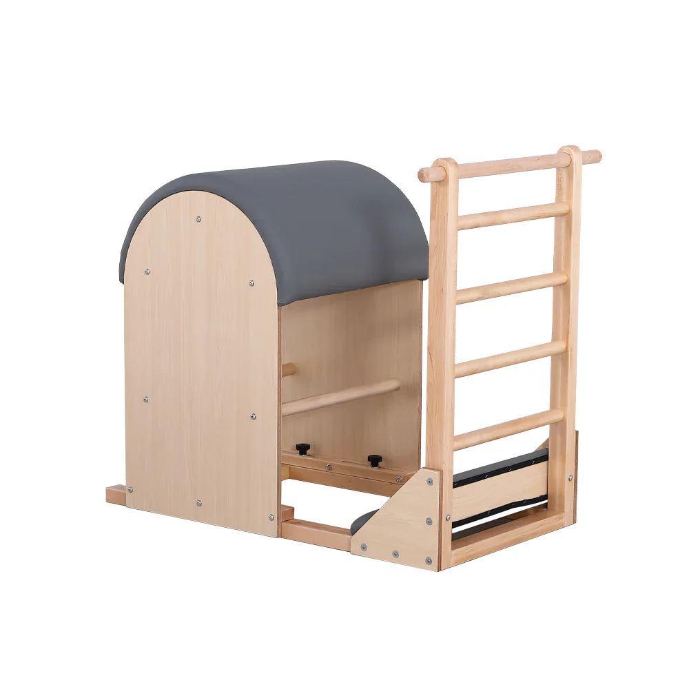 Livara Maple Wood Pilates Ladder Barrel - Studio & Home Use, Microfiber Leather