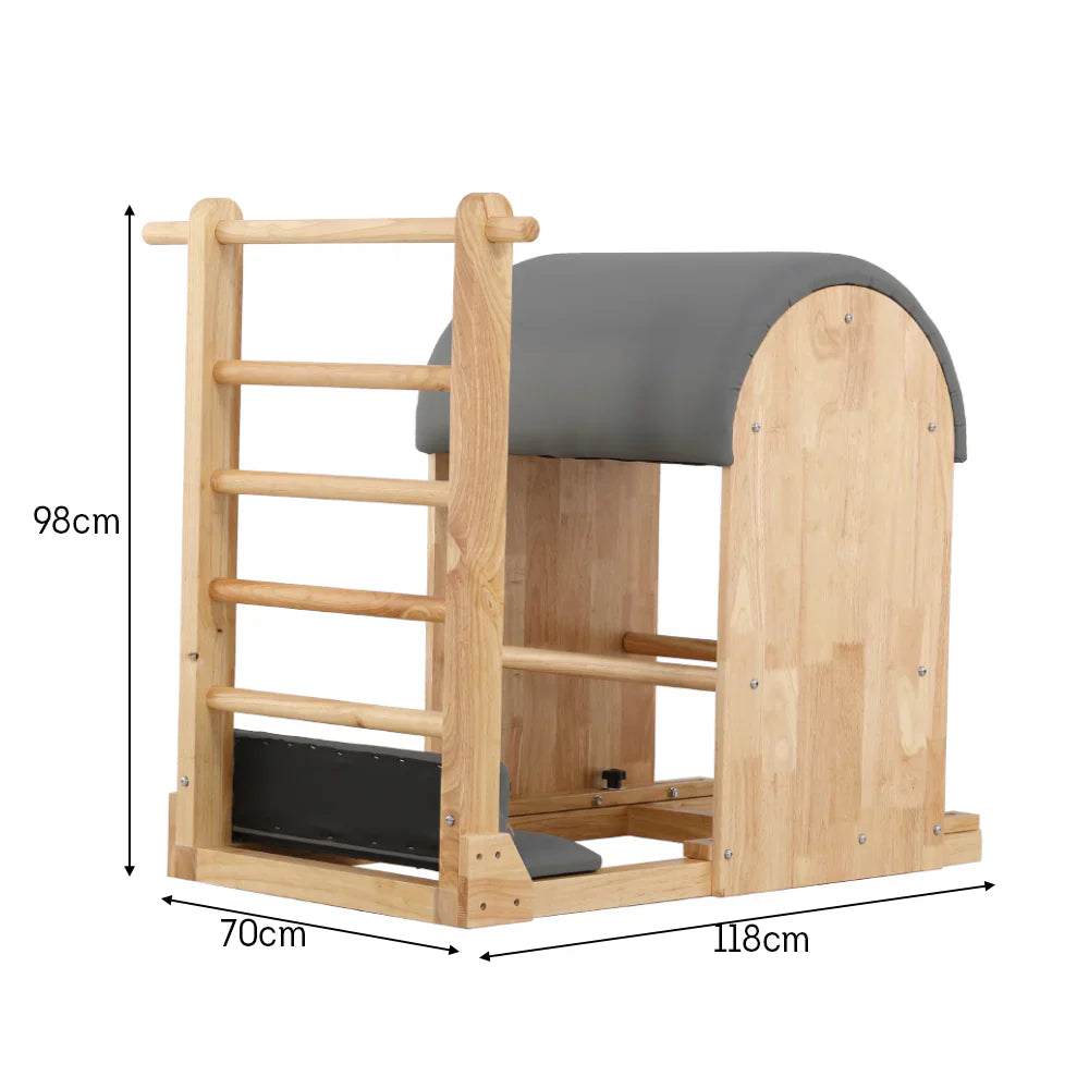 Livara Pilates Studio Combo Set - Full Studio Setup, 5-Piece Rubberwood