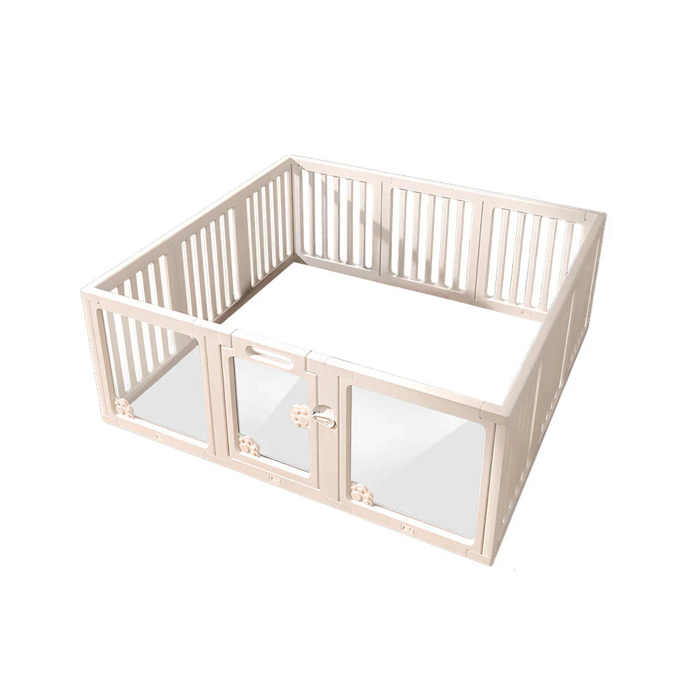 Livara HDPE Pet Playpen - Indoor & Outdoor, Tool-Free Assembly, Anti-Tip Design