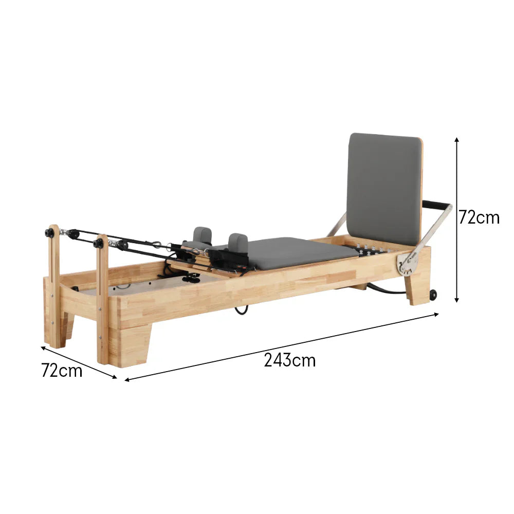 Livara Pilates Studio Combo Set - Full Studio Setup, 5-Piece Rubberwood