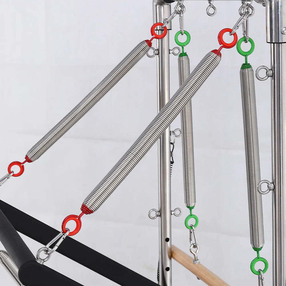 Livara Solid Oak Pilates Reformer + Half Trapeze - Home Studio, 14-Spring System