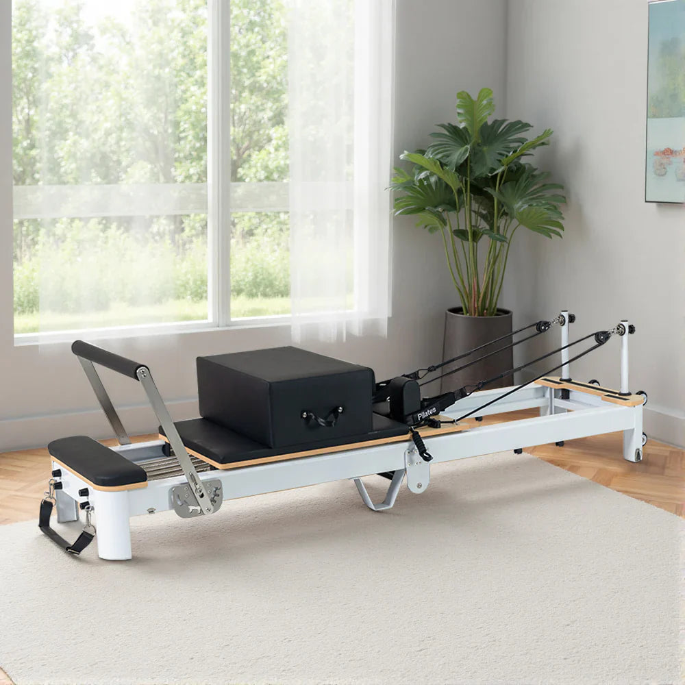 Livara Lightweight Aluminium Pilates Reformer - Small-Space Training, 6-Spring System