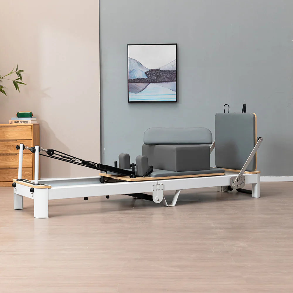 Livara Lightweight Aluminium Pilates Reformer - Small-Space Training, 6-Spring System