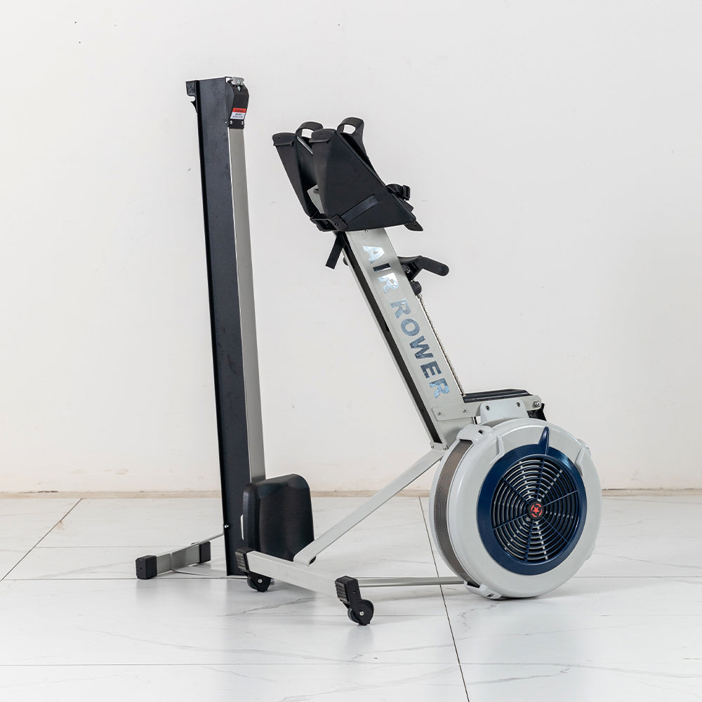 Livara Carbon-Steel Air Rowing Machine - Cardio Workout, 10-Level Resistance, LED Monitor