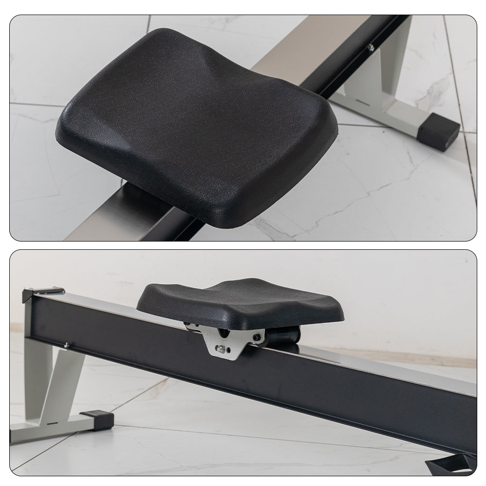 Livara Carbon-Steel Air Rowing Machine - Cardio Workout, 10-Level Resistance, LED Monitor