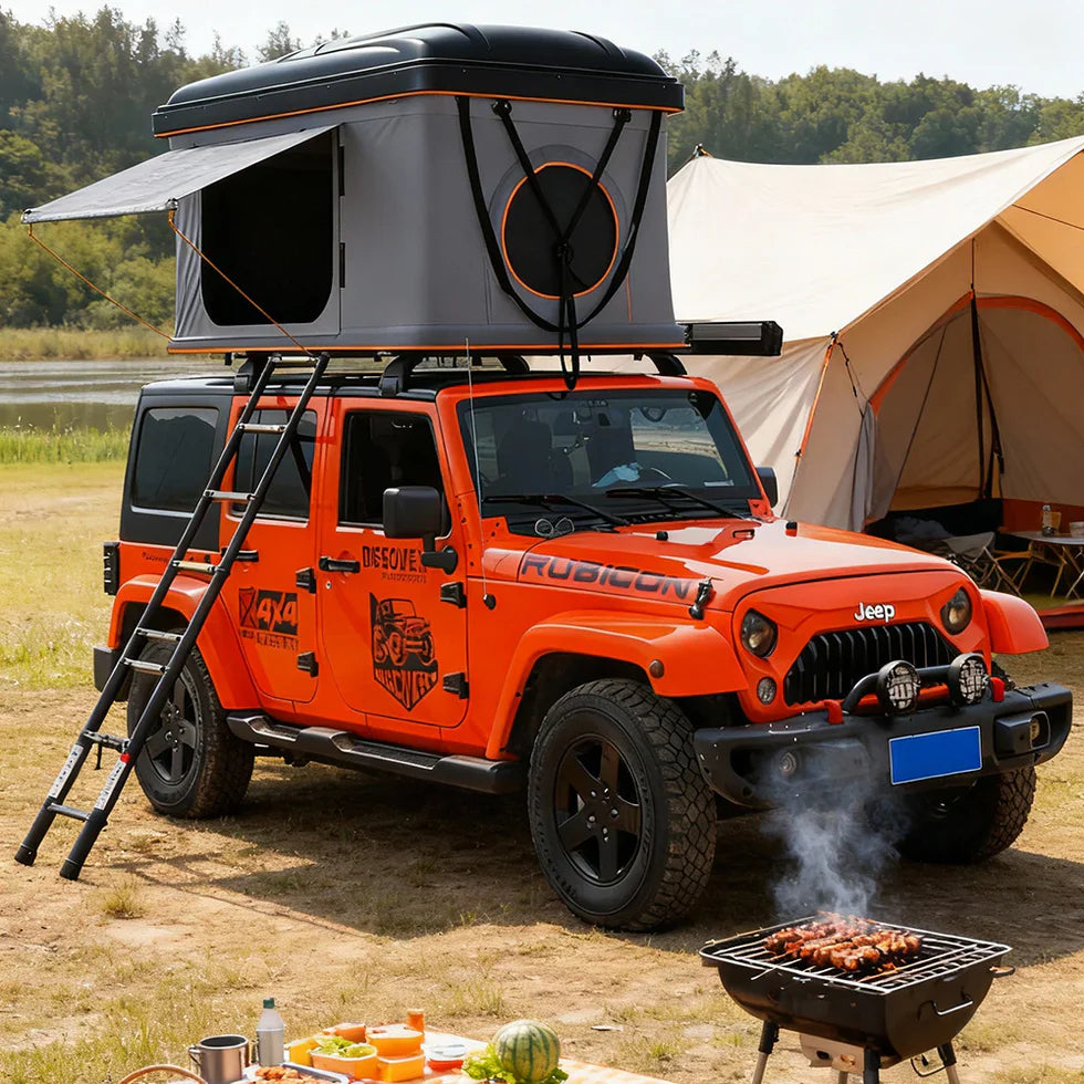 Livara Hardtop Quick-Setup Roof Top Tent - Camping & Travel, 3-Second Setup