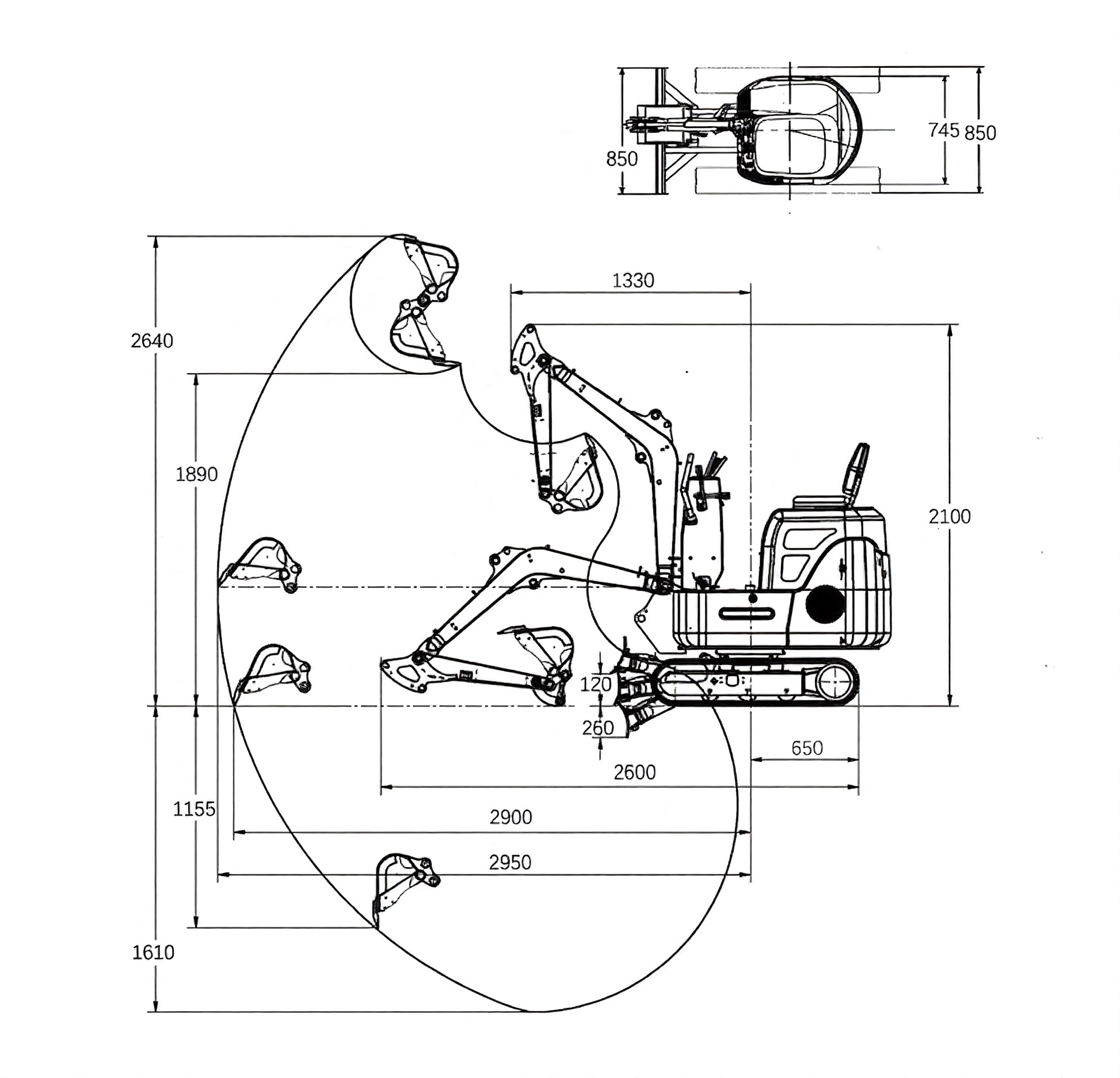 OULIDE SL12-5 Mini Excavator