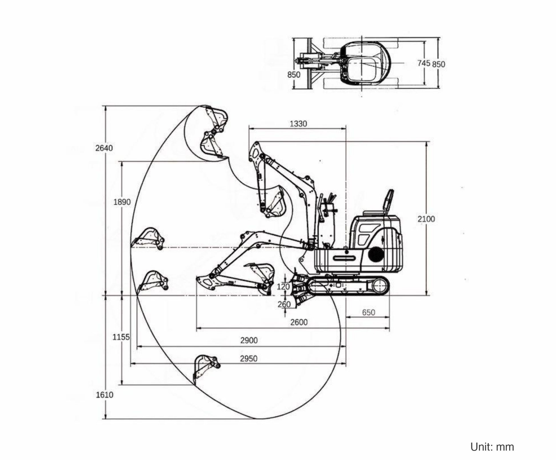OULIDE SL12-5 dimensions diagram (mm)