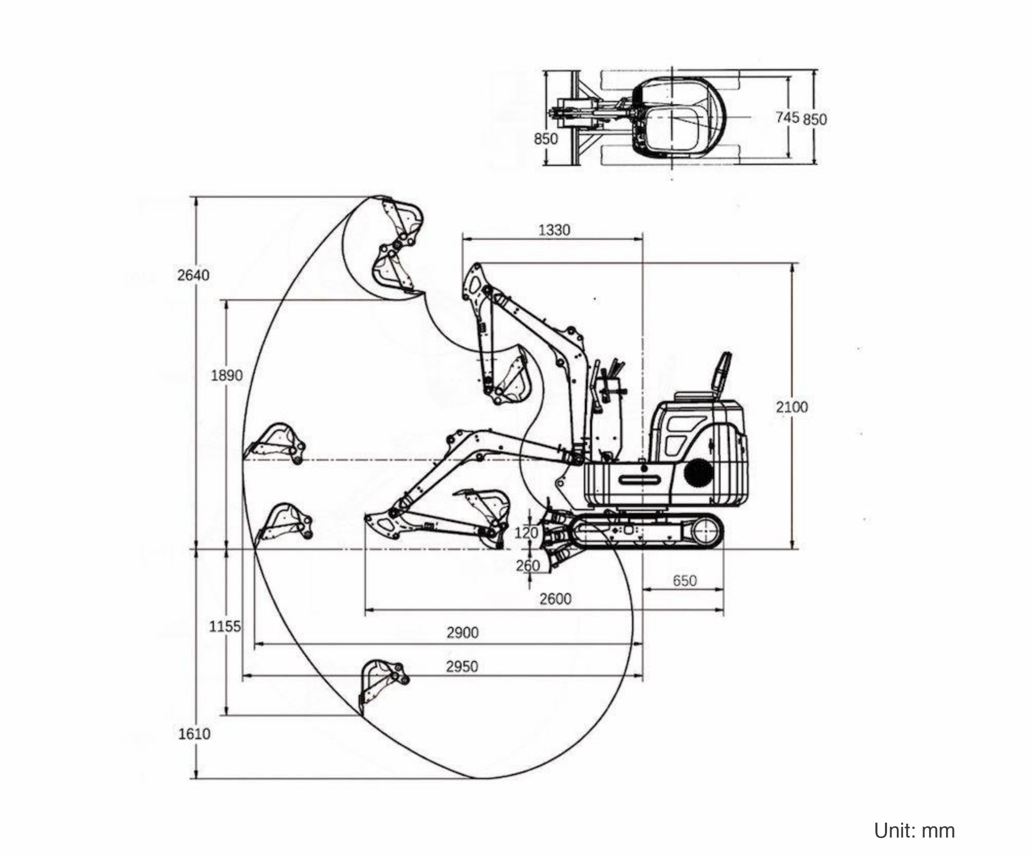 OULIDE SL12-5 dimensions diagram (mm)