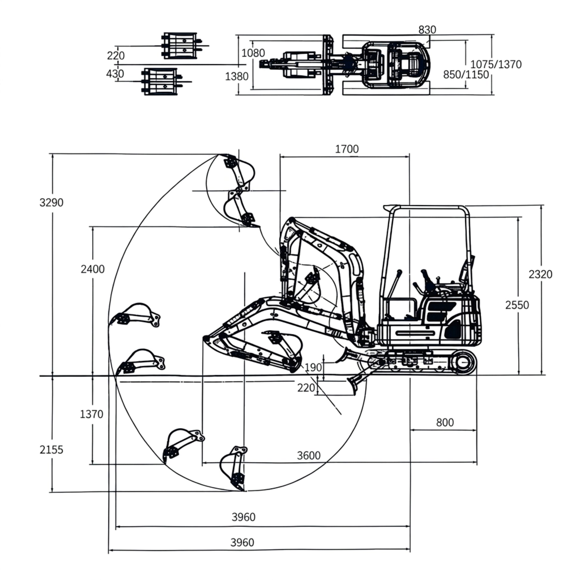 OULIDE SL23-6PS Mini Excavator
