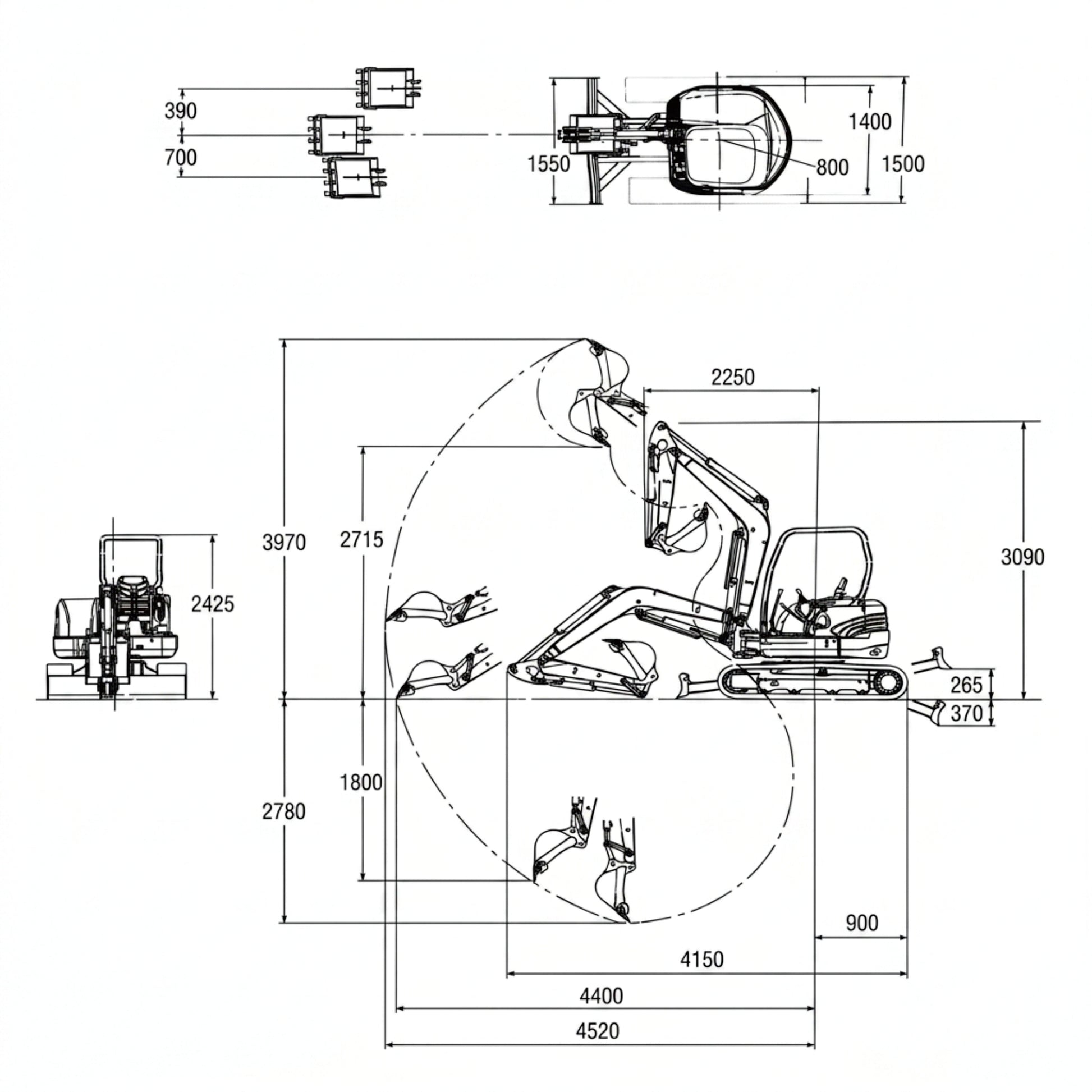 OULIDE SL30-6P Mini Excavator