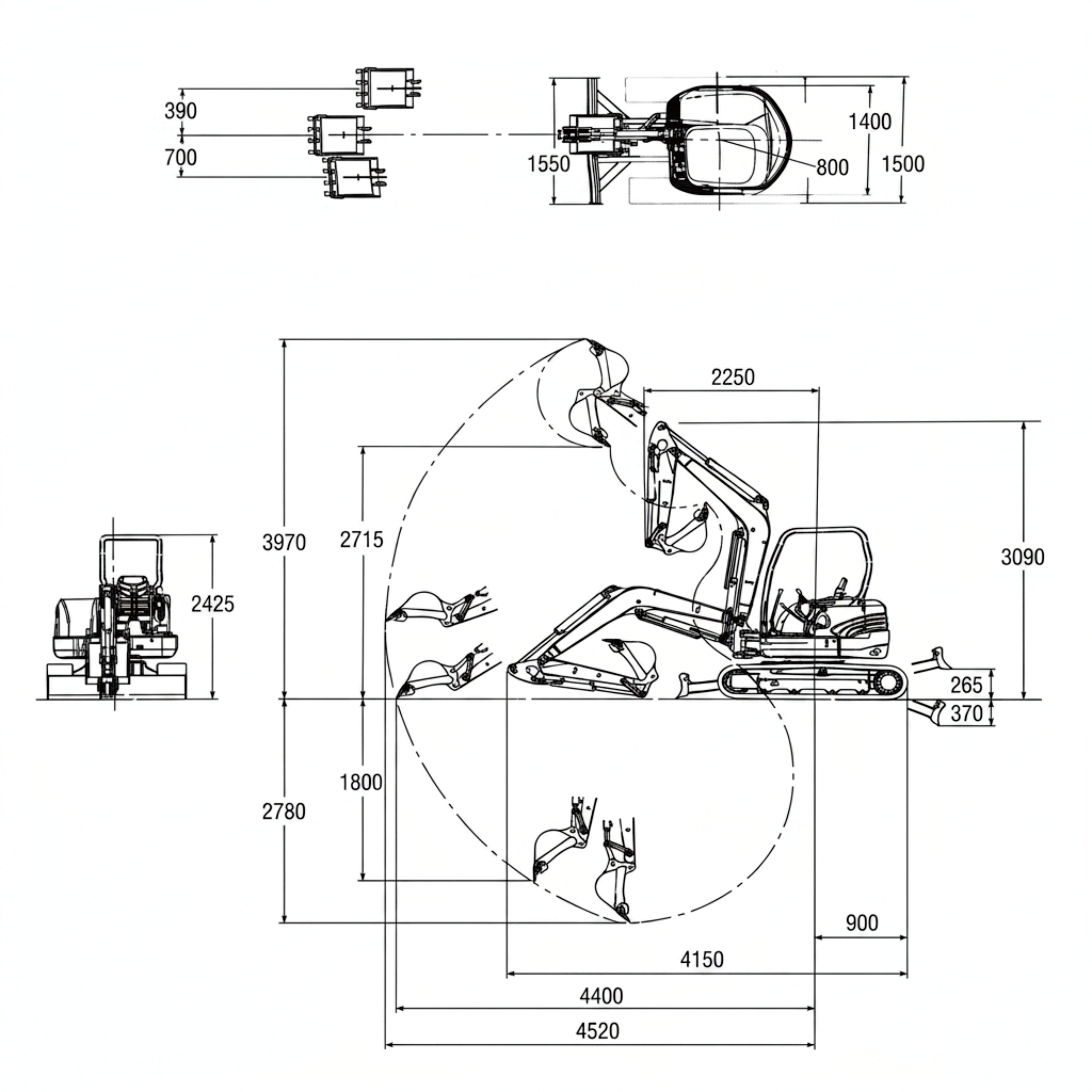 OULIDE SL30-6P Mini Excavator