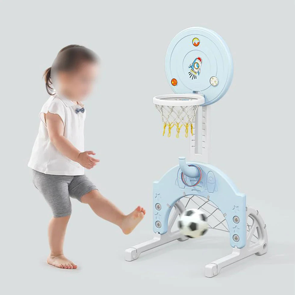 Livara HDPE 6-in-1 Outdoor Playground - Backyard Fun, Slide & Swing, Story Machine
