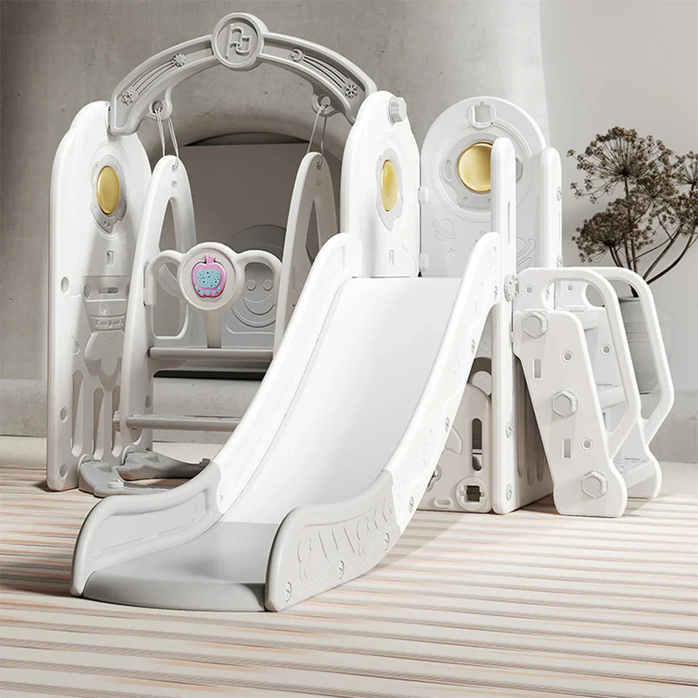 Livara HDPE Outdoor Playground - Backyard Fun, Slide & Swing, Story Machine