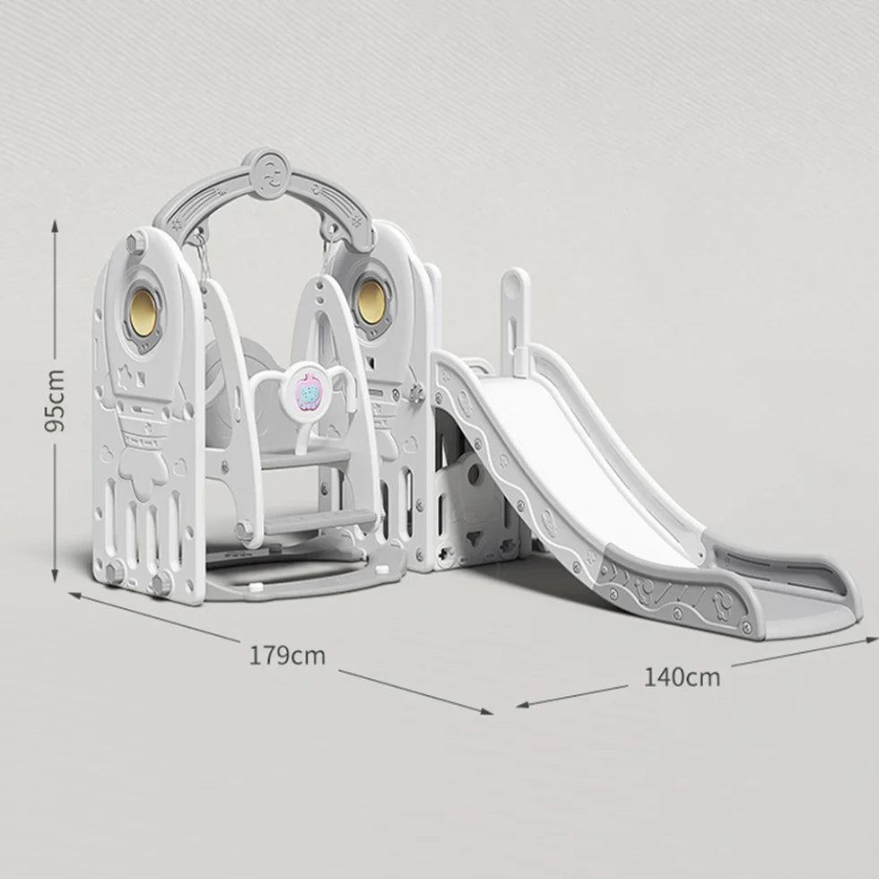 Livara HDPE Outdoor Playground - Backyard Fun, Slide & Swing, Story Machine