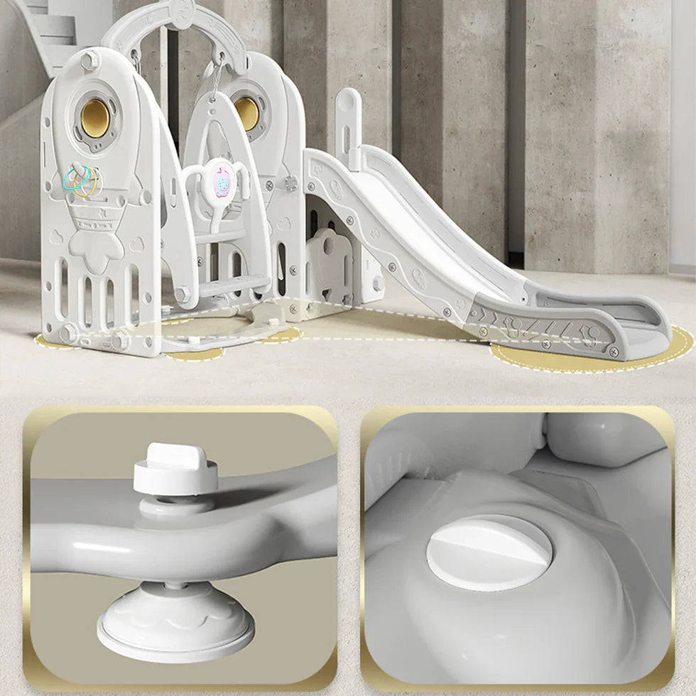 Livara HDPE Outdoor Playground - Backyard Fun, Slide & Swing, Story Machine