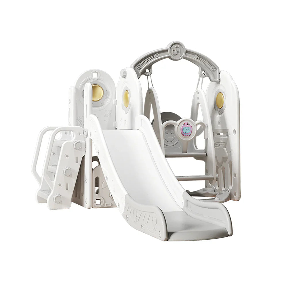 Livara HDPE Outdoor Playground - Backyard Fun, Slide & Swing, Story Machine