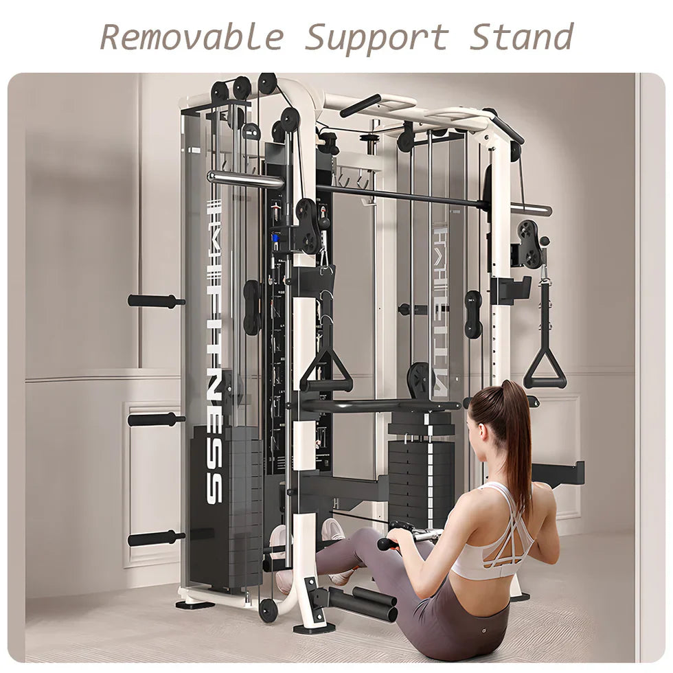 Livara All-in-One Functional Trainer - Strength Training, Dual Weight Stacks, Smith System