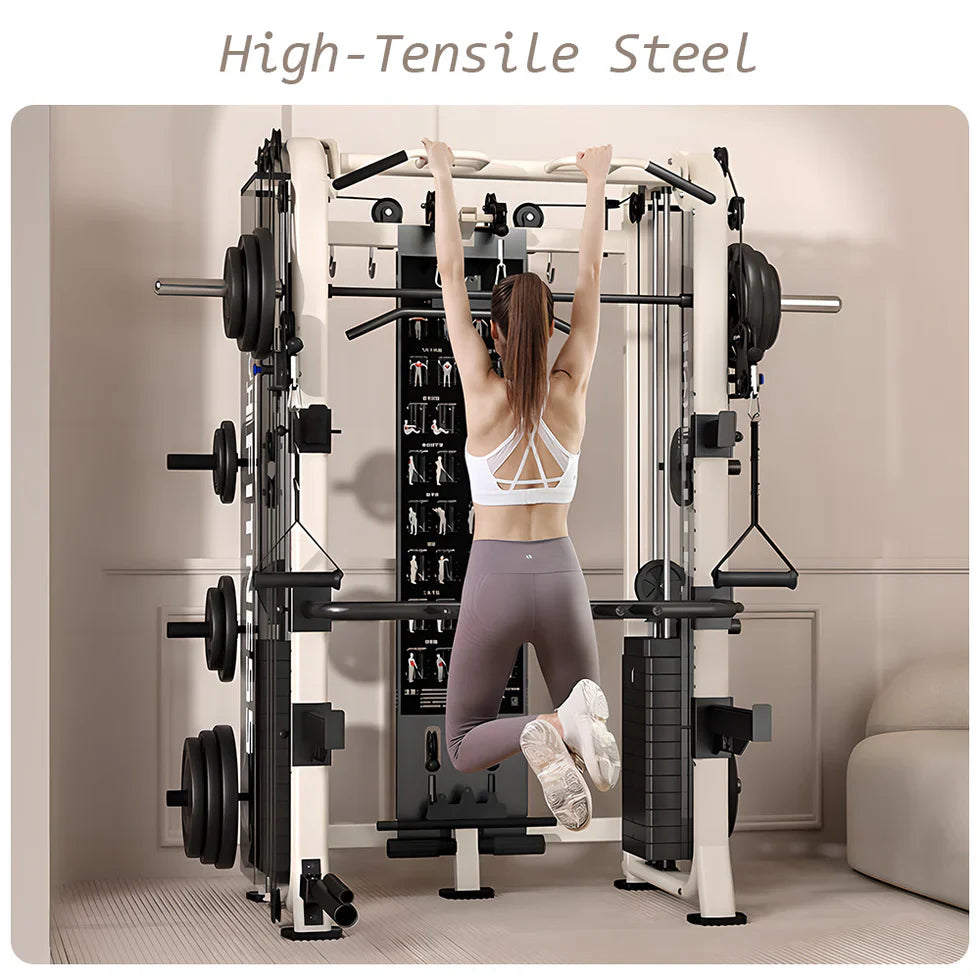 Livara All-in-One Functional Trainer - Strength Training, Dual Weight Stacks, Smith System