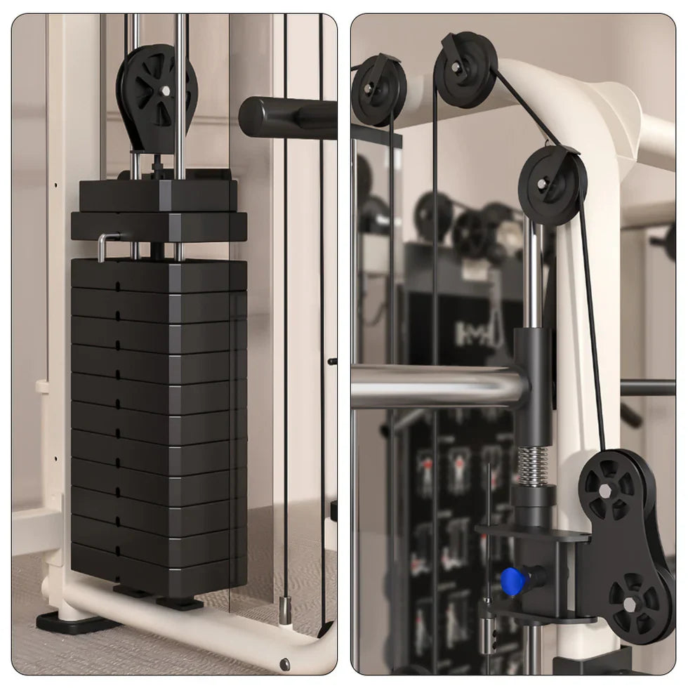 Livara All-in-One Functional Trainer - Strength Training, Dual Weight Stacks, Smith System