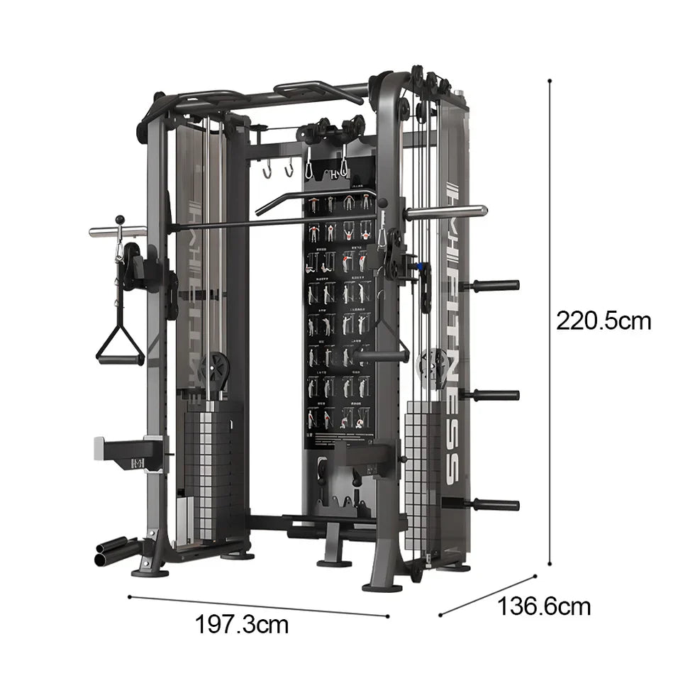 Livara All-in-One Functional Trainer - Strength Training, Dual Weight Stacks, Smith System