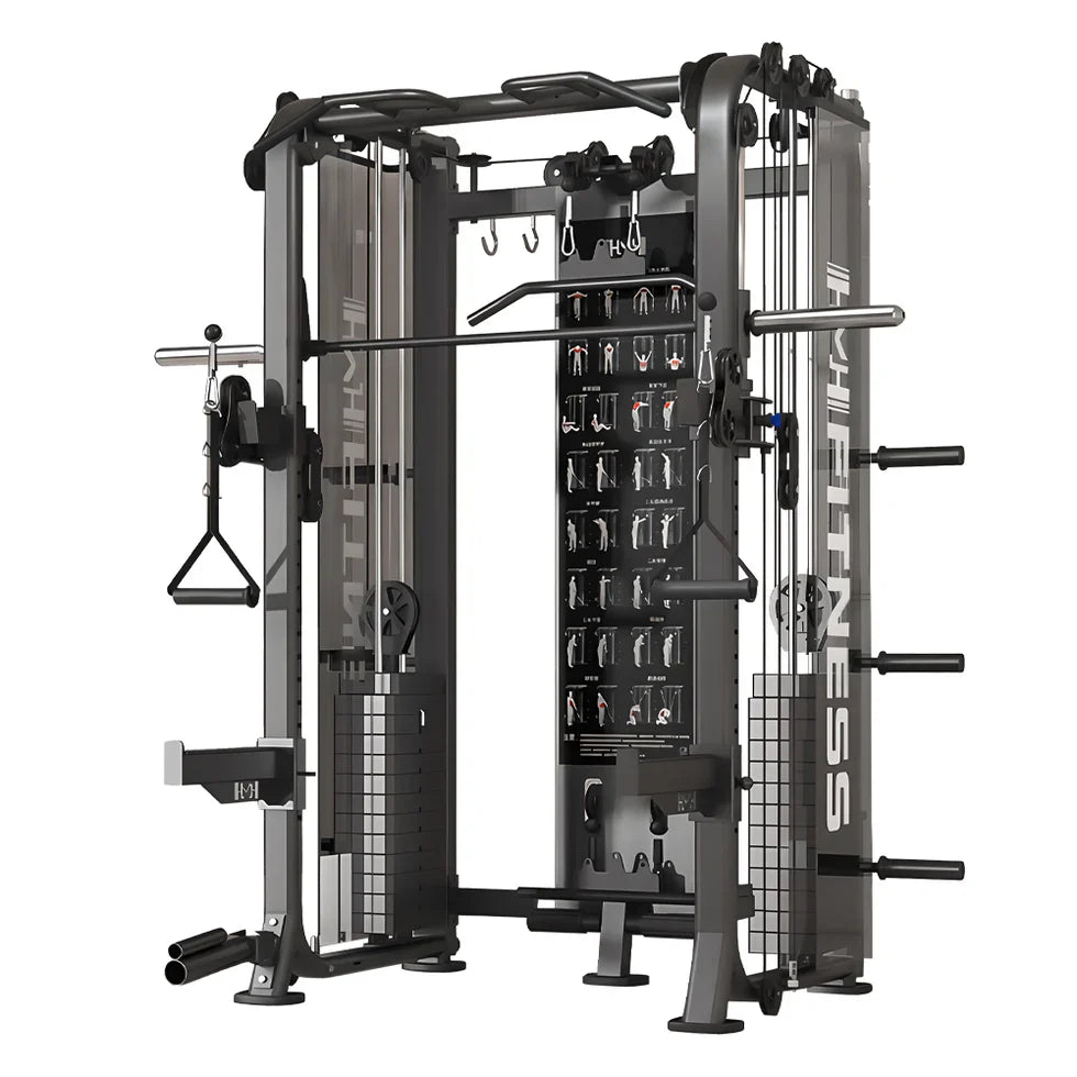 Livara All-in-One Functional Trainer - Strength Training, Dual Weight Stacks, Smith System