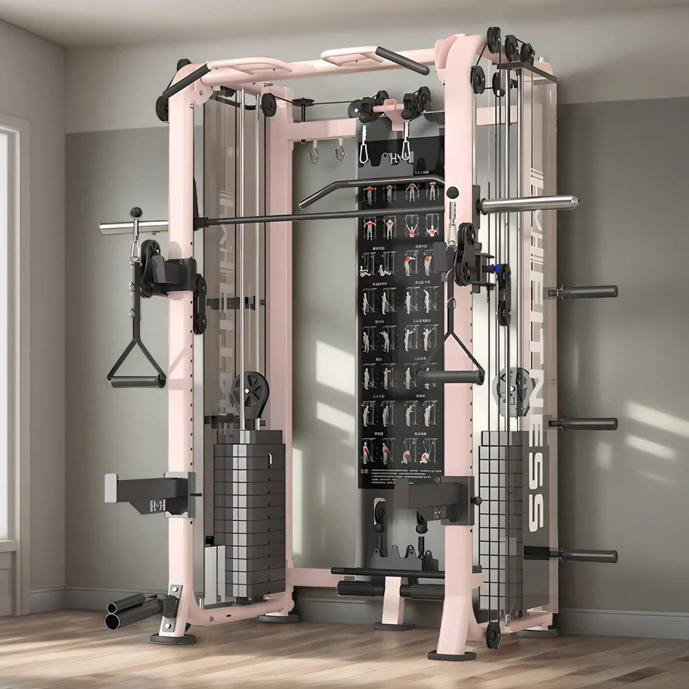 Livara All-in-One Functional Trainer - Strength Training, Dual Weight Stacks, Smith System