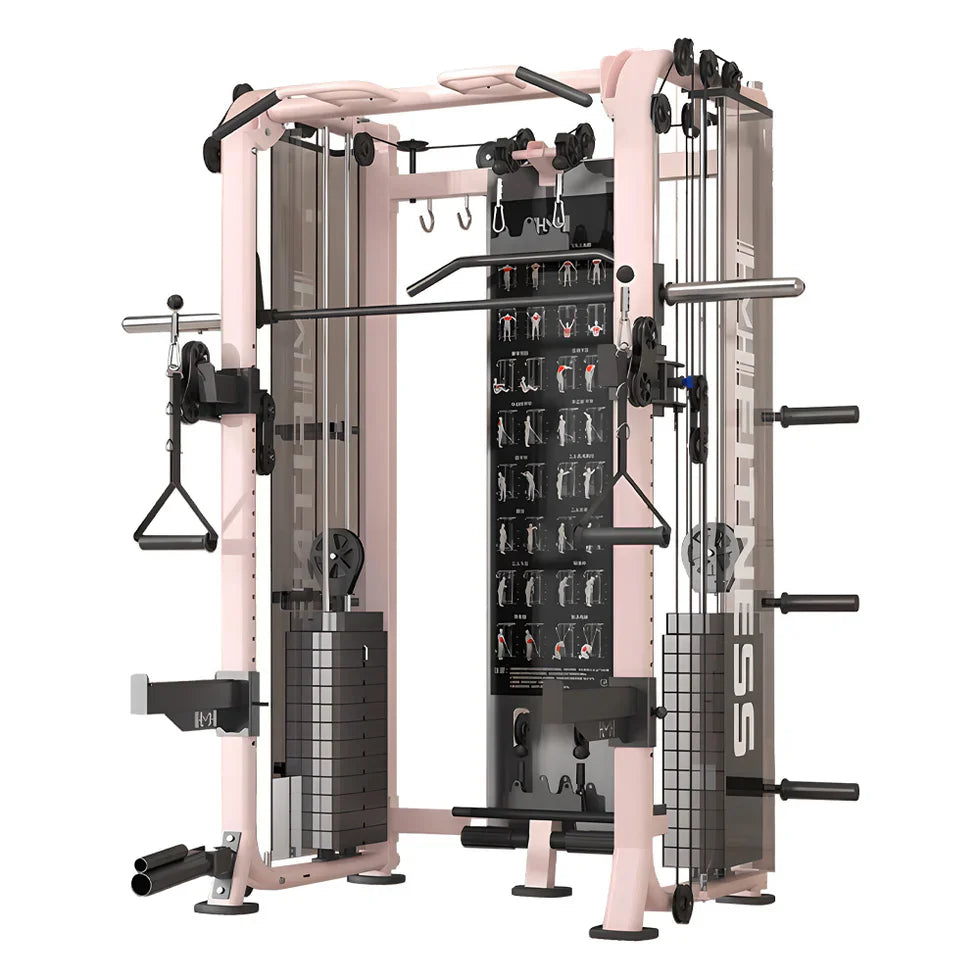 Livara All-in-One Functional Trainer - Strength Training, Dual Weight Stacks, Smith System