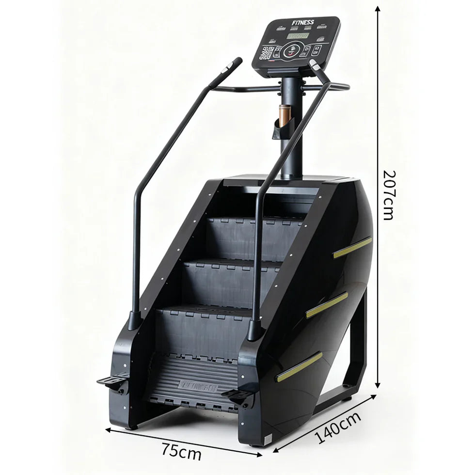 Livara Heavy-Duty Carbon-Steel Stair Climber - Cardio Workout, LED Display, Wide Steps