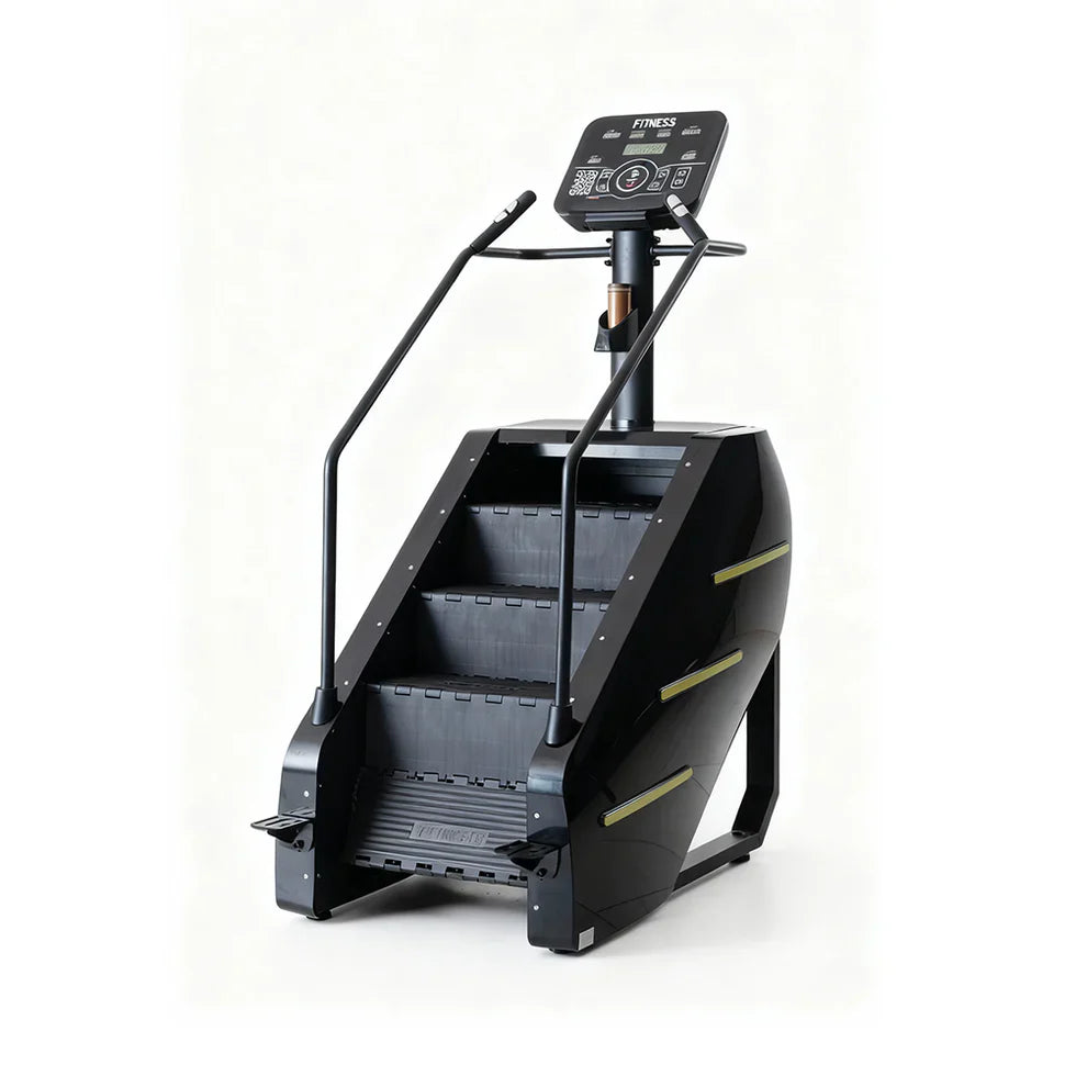 Livara Heavy-Duty Carbon-Steel Stair Climber - Cardio Workout, LED Display, Wide Steps