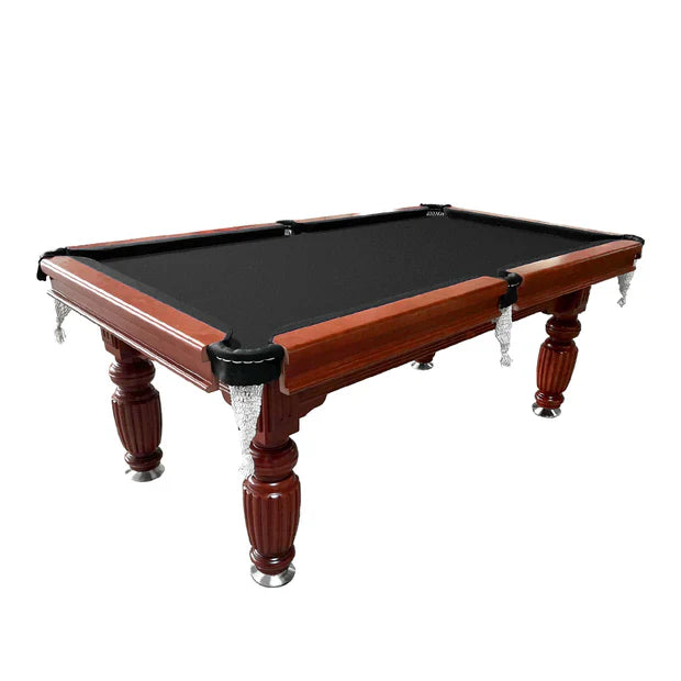 Livara Slate Pool Table - Game Room, Walnut Wood & Steel, 150kg Capacity