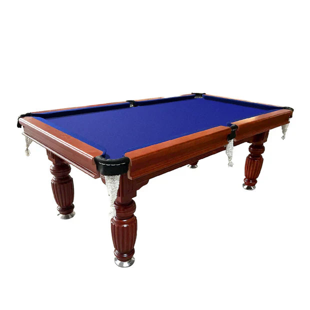 Livara Slate Pool Table - Game Room, Walnut Wood & Steel, 150kg Capacity