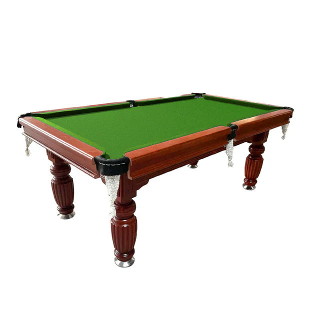 Livara Slate Pool Table - Game Room, Walnut Wood & Steel, 150kg Capacity