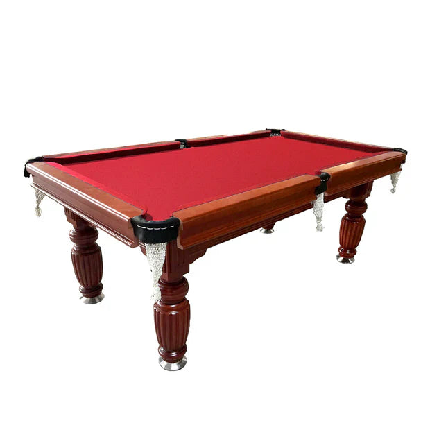 Livara Slate Pool Table - Game Room, Walnut Wood & Steel, 150kg Capacity
