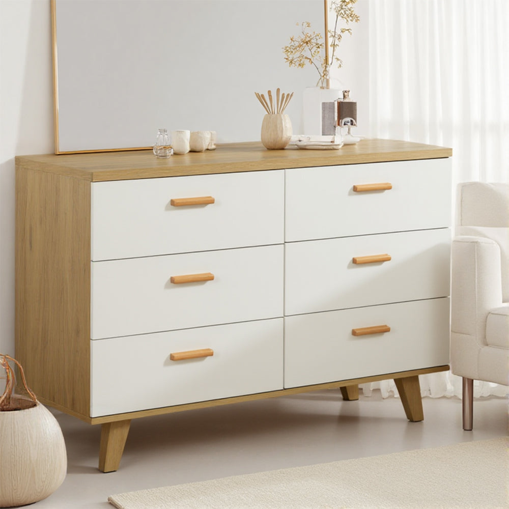 Livara 6-Drawer Storage Cabinet - Bedroom Comfort, Smooth Sliding Drawers