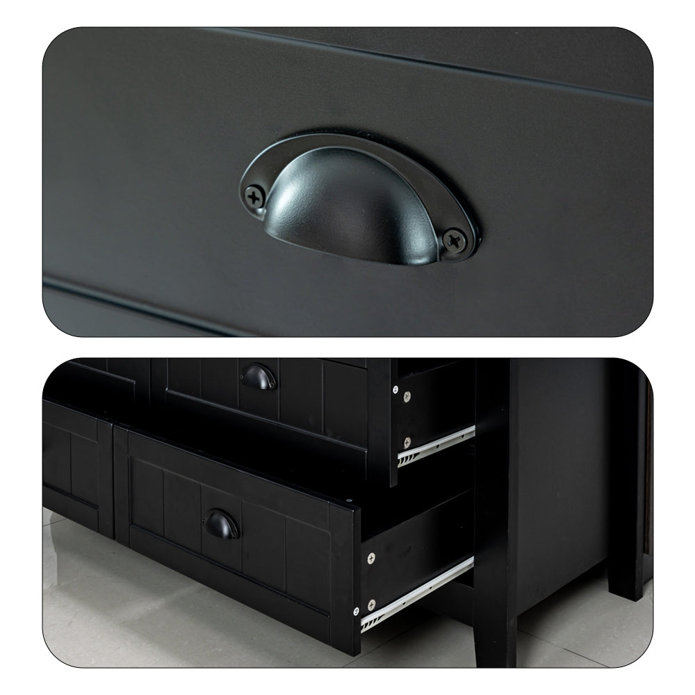 Livara Particle Board Storage Cabinet - Apartment Living, 6 Drawers, Reinforced Hardware