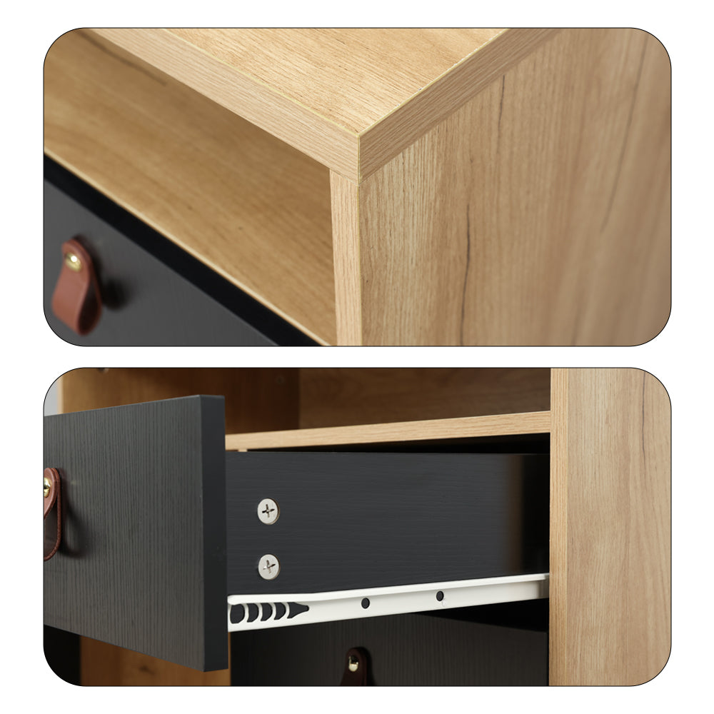 Livara Multifunctional Storage Cabinet - Apartment Living, 3 Drawers, Open Shelf