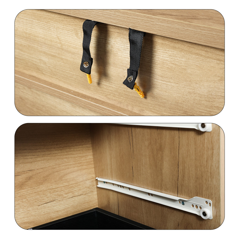 Livara Multifunctional Storage Cabinet - Apartment Living, 3 Drawers, Open Shelf