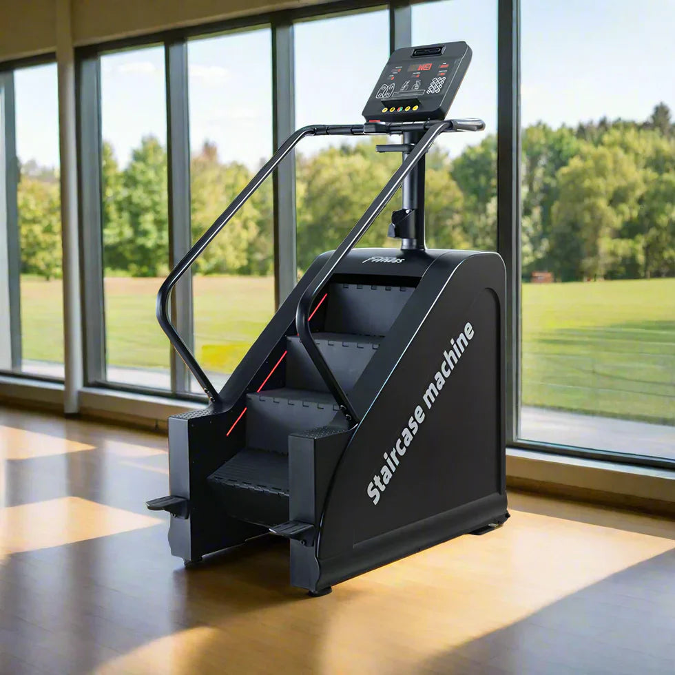 Livara 200W LED Screen Stepmill - Cardio Workout, Wireless Charging, Multi-Speed Fan