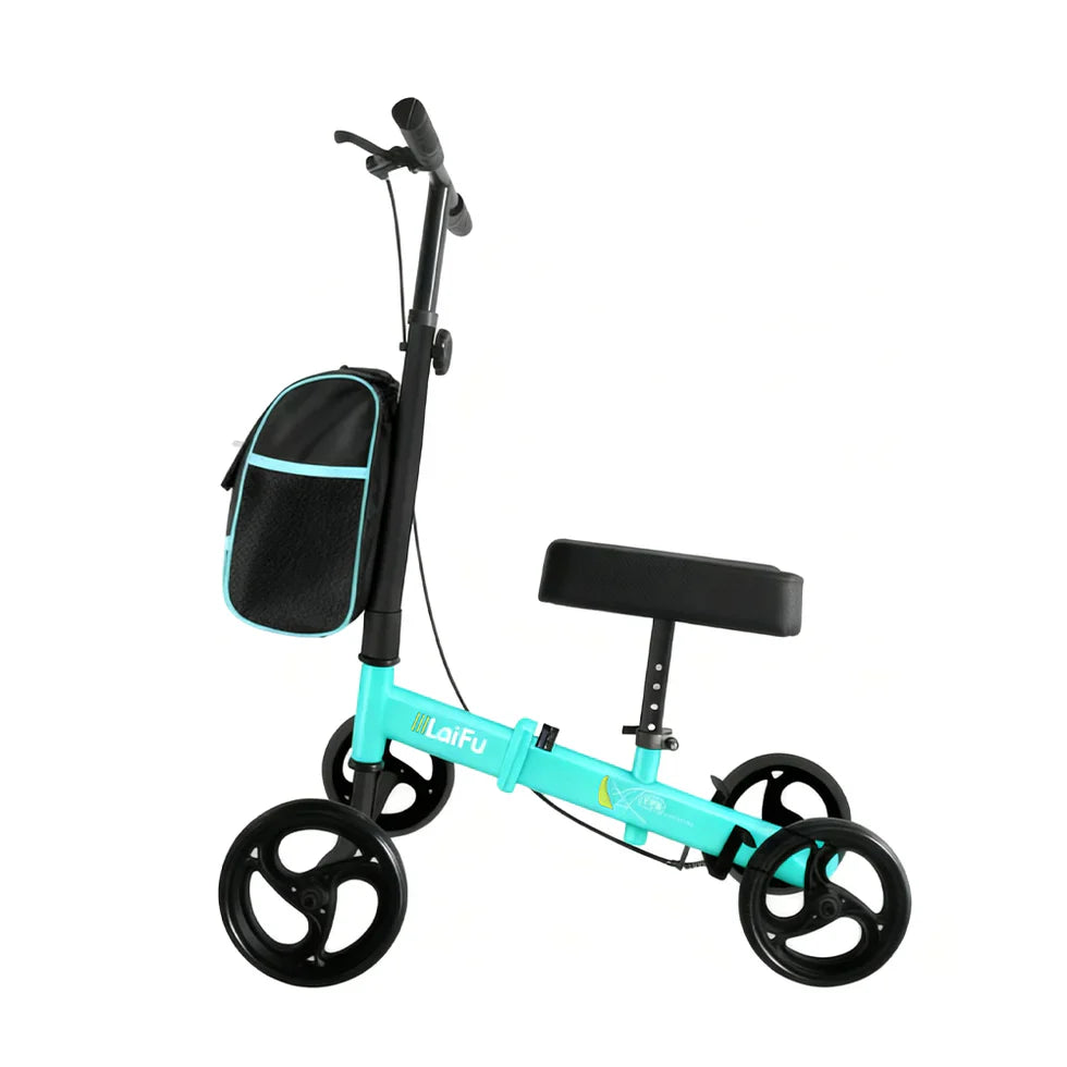 Livara Foldable Adjustable Knee Scooter Walker - Daily Mobility, Storage Bag