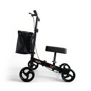 Livara Foldable Adjustable Knee Scooter Walker - Compact Travel, Non-Slip Wheels