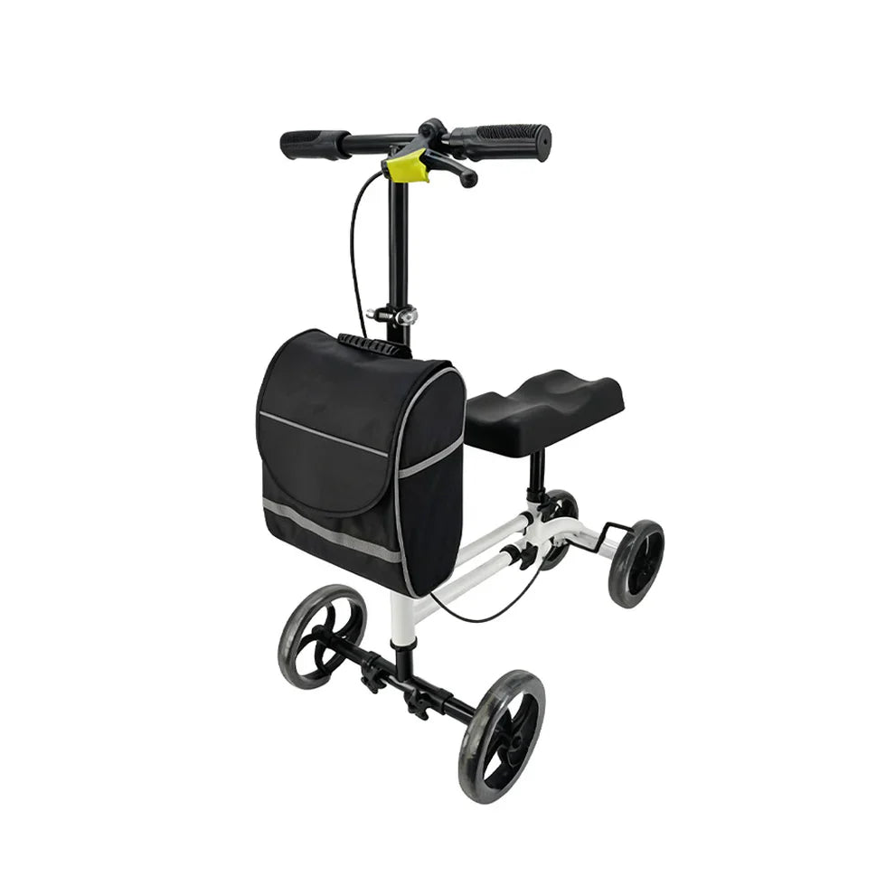 Livara Foldable Knee Scooter Walker - Daily Mobility, Stable Braking, Storage Bag